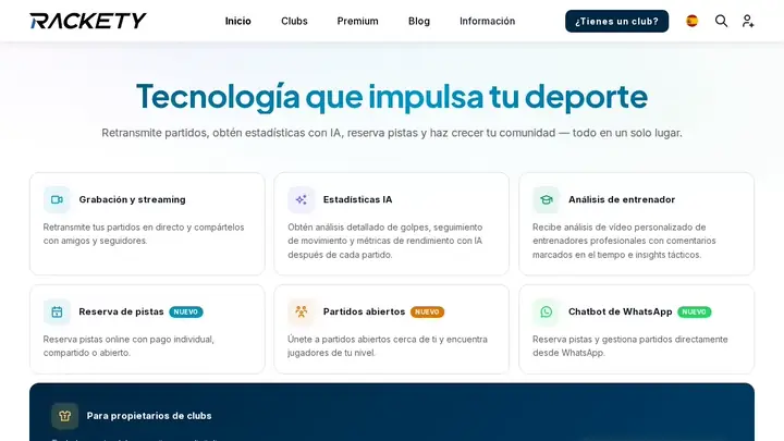 Demo de la analítica de vídeo de Rackety